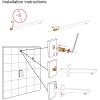 imageSR SUN RISE Universal Showering Components Shower Arm Polished Chrome