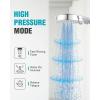 imageShower Head12 Functions High Pressure Handheld Showerhead with 96quot Extra Long Hose for Pets Dog Bath SR RUN RISE Detachable Water Saver Hand Shower Wand with Switch Button Polished Chrome