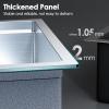 imageUndermount Stainless Steel Kitchen Sink  SR SUN RISE 32quot x 19quot x 10quot Drop In Workstation Sink Handmade Single Bowl Kitchen Sink with Accessories Pack of 5 Brushed Finish