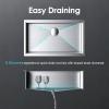 imageUndermount Stainless Steel Kitchen Sink  SR SUN RISE 32quot x 19quot x 10quot Drop In Workstation Sink Handmade Single Bowl Kitchen Sink with Accessories Pack of 5 Brushed Finish