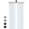 imageSR SUN RISE 12 Inch Brass Rain Shower Head Oil Rubbed Bronze High Pressure Rainfall Showerhead Water SavingPolished Chrome