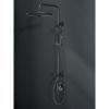 imageSR SUN RISE Shower System with 3spray Rain Shower and 6Setting Handheld Combo 18 GPM Shower Faucets Sets Complete with Adjustable 276quot Slide Bar Shower Fixtures Valve Include Matte Black