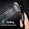 imageSR SUN RISE 10 Inches Wall Mounted Shower System with Tub Spout Shower Tub Faucets Sets Complete Newer Model High Pressure 3Spray Rain Shower Head and 6Setting Handheld Combo Matte BlackOil Rubbed Bronze