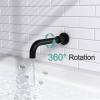 imageSR SUN RISE 10 Inches Wall Mounted Shower System with Tub Spout Shower Tub Faucets Sets Complete Newer Model High Pressure 3Spray Rain Shower Head and 6Setting Handheld Combo Matte BlackMatte Black