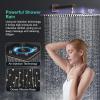 imageSR SUN RISE 12 Inch Oil Rubbed Bronze Shower Faucet Set WallMount Adjustable 16Inch Slide Bar with Square Hand Shower System Included Valve and Trim KitOil Rubbed Bronze