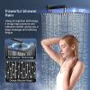 imageSR SUN RISE 12 Inch Oil Rubbed Bronze Shower Faucet Set WallMount Adjustable 16Inch Slide Bar with Square Hand Shower System Included Valve and Trim KitMatte Black