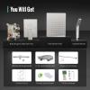 imageSR SUN RISE 12 Inch Oil Rubbed Bronze Shower Faucet Set WallMount Adjustable 16Inch Slide Bar with Square Hand Shower System Included Valve and Trim KitBrushed Nickel