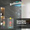 imageSR SUN RISE 12 Inches All Metal Square Shower System with Tub Spout Tub Shower Faucet Set High Pressure Rain Shower Head and Handheld Sprayer Combo Shower Fixtues Valve Included Polished ChromePolished Chrome