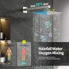 imageSR SUN RISE 12 Inches All Metal Square Shower System with Tub Spout Tub Shower Faucet Set High Pressure Rain Shower Head and Handheld Sprayer Combo Shower Fixtues Valve Included Polished ChromeBrushed Nickel
