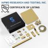 imageSR SUN RISE 12 Inches All Metal Square Shower System with Tub Spout Tub Shower Faucet Set High Pressure Rain Shower Head and Handheld Sprayer Combo Shower Fixtues Valve Included Polished ChromeBrushed Gold