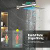 imageSR SUN RISE 12 Inches All Metal Square Shower System with Tub Spout Tub Shower Faucet Set High Pressure Rain Shower Head and Handheld Sprayer Combo Shower Fixtues Valve Included Polished ChromeBrushed Nickel