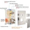 imageSR SUN RISE 12 Inches All Metal Square Shower System with Tub Spout Tub Shower Faucet Set High Pressure Rain Shower Head and Handheld Sprayer Combo Shower Fixtues Valve Included Polished ChromeBrushed Nickel