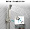 imageSR SUN RISE 16 Inch Ceiling Mounted Shower System Rain Mixer Shower Combo Set Rainfall Shower Head System Brushed Gold Shower Faucet Roughin Valve Body and Trim IncludedBrushed Nickel