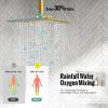 imageSR SUN RISE 16 Inch Ceiling Mounted Shower System Rain Mixer Shower Combo Set Rainfall Shower Head System Brushed Gold Shower Faucet Roughin Valve Body and Trim IncludedBrushed Gold