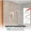 imageSR SUN RISE 16 Inch Ceiling Mounted Shower System Rain Mixer Shower Combo Set Rainfall Shower Head System Brushed Gold Shower Faucet Roughin Valve Body and Trim IncludedBrushed Nickel