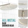 imageSR SUN RISE Shower Faucet  16 Inch Multifunctional High Pressure Shower Head System with Handheld Shower Head Fixtures  Valve Included  Brushed GoldBrushed Nickel