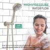 imageSR SUN RISE Shower Faucet  16 Inch Multifunctional High Pressure Shower Head System with Handheld Shower Head Fixtures  Valve Included  Brushed GoldBrushed Nickel