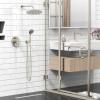 imageSR SUN RISE Shower Faucet  16 Inch Multifunctional High Pressure Shower Head System with Handheld Shower Head Fixtures  Valve Included  Brushed GoldBrushed Nickel