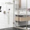 imageSR SUN RISE Shower Faucet  16 Inch Multifunctional High Pressure Shower Head System with Handheld Shower Head Fixtures  Valve Included  Brushed GoldBrushed Nickel