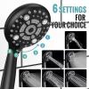 imageSR SUN RISE Shower Faucet  16 Inch Multifunctional High Pressure Shower Head System with Handheld Shower Head Fixtures  Valve Included  Brushed GoldMatte Black
