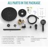 imageSR SUN RISE Shower Faucet  16 Inch Multifunctional High Pressure Shower Head System with Handheld Shower Head Fixtures  Valve Included  Brushed GoldMatte Black