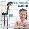 imageSR SUN RISE Shower Faucet  16 Inch Multifunctional High Pressure Shower Head System with Handheld Shower Head Fixtures  Valve Included  Brushed GoldMatte Black