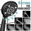 imageSR SUN RISE Shower Faucet  16 Inch Multifunctional High Pressure Shower Head System with Handheld Shower Head Fixtures  Valve Included  Brushed GoldMatte Black