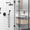 imageSR SUN RISE Shower Faucet  16 Inch Multifunctional High Pressure Shower Head System with Handheld Shower Head Fixtures  Valve Included  Brushed GoldOil Rubbed Bronze
