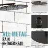 imageSR SUN RISE Shower Faucet  16 Inch Multifunctional High Pressure Shower Head System with Handheld Shower Head Fixtures  Valve Included  Brushed GoldOil Rubbed Bronze