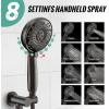 imageSR SUN RISE Shower Faucet  16 Inch Multifunctional High Pressure Shower Head System with Handheld Shower Head Fixtures  Valve Included  Brushed GoldOil Rubbed Bronze