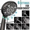 imageSR SUN RISE Shower Faucet  16 Inch Multifunctional High Pressure Shower Head System with Handheld Shower Head Fixtures  Valve Included  Brushed GoldOil Rubbed Bronze