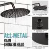 imageSR SUN RISE Shower Faucet  16 Inch Multifunctional High Pressure Shower Head System with Handheld Shower Head Fixtures  Valve Included  Brushed GoldOil Rubbed Bronze