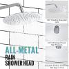 imageSR SUN RISE Shower Faucet  16 Inch Multifunctional High Pressure Shower Head System with Handheld Shower Head Fixtures  Valve Included  Brushed GoldPolished Chrome