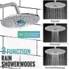 imageSR SUN RISE Shower Faucet  16 Inch Multifunctional High Pressure Shower Head System with Handheld Shower Head Fixtures  Valve Included  Brushed GoldPolished Chrome