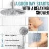 imageSR SUN RISE Shower Faucet  16 Inch Multifunctional High Pressure Shower Head System with Handheld Shower Head Fixtures  Valve Included  Brushed GoldPolished Chrome