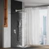 imageSR SUN RISE Shower Faucets Sets Complete Brushed Gold Square Rain Shower Head with Handheld Spray All Metal Shower Faucet Trim Repair Kits Contain Shower ValveBrushed Nickel