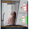 imageSR SUN RISE Shower Faucets Sets Complete Brushed Gold Square Rain Shower Head with Handheld Spray All Metal Shower Faucet Trim Repair Kits Contain Shower ValveOil Rubbed Bronze