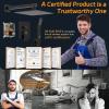 imageSR SUN RISE Shower Faucets Sets Complete Brushed Gold Square Rain Shower Head with Handheld Spray All Metal Shower Faucet Trim Repair Kits Contain Shower ValveOil Rubbed Bronze