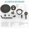 imageSR SUN RISE Shower System 12 inch Multifunction Shower Faucet Set 6 Setting High Pressure Handheld Rain Shower Head Kits Valve Included  Push Button DiverterStainless SteelBrushed GoldOil Rubbed Bronze