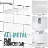 imageSR SUN RISE Shower System 12 inch Multifunction Shower Faucet Set 6 Setting High Pressure Handheld Rain Shower Head Kits Valve Included  Push Button DiverterStainless SteelBrushed GoldPolished Chrome