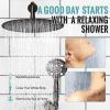 imageSR SUN RISE Shower System 12 inch Multifunction Shower Faucet Set 6 Setting High Pressure Handheld Rain Shower Head Kits Valve Included  Push Button DiverterStainless SteelBrushed GoldOil Rubbed Bronze