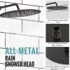 imageSR SUN RISE Shower System 12 inch Multifunction Shower Faucet Set 6 Setting High Pressure Handheld Rain Shower Head Kits Valve Included  Push Button DiverterStainless SteelBrushed GoldOil Rubbed Bronze