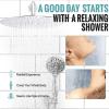 imageSR SUN RISE Shower System 12 inch Multifunction Shower Faucet Set 6 Setting High Pressure Handheld Rain Shower Head Kits Valve Included  Push Button DiverterStainless SteelBrushed GoldPolished Chrome
