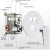 imageSR SUN RISE Shower System 12 inch Multifunction Shower Faucet Set 6 Setting High Pressure Handheld Rain Shower Head Kits Valve Included  Push Button DiverterStainless SteelBrushed GoldPolished Chrome