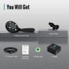 imageSR SUN RISE 6Mode Handheld Shower Head 48 Inches High Pressure 18 GPM 18 Meter708 Inch Long Stainless Steel Shower Hose Brass Ball Joint Matte BlackMatte Black
