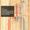 imageSR SUN RISE Magnetic Shower Faucet Set 8Spray 2in1 Dual Shower Head with Handheld Combo SingleHandle Faucet with Valve and Trim Kit Brushed Nickel