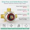imageSR SUN RISE Magnetic Shower Faucet Set 8Spray 2in1 Dual Shower Head with Handheld Combo SingleHandle Faucet with Valve and Trim Kit Brushed Nickel
