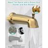 imageSR SUN RISE 35Spray Shower Faucet 3Way Combo Shower Head and Hand Held Shower Separately or Together SingleHandle Tub and Shower Trim Kit Brushed Gold Valve IncludeBrushed Gold