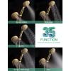 imageSR SUN RISE 35Spray Shower Faucet 3Way Combo Shower Head and Hand Held Shower Separately or Together SingleHandle Tub and Shower Trim Kit Brushed Gold Valve IncludeBrushed Gold