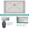 image:imageUndermount Stainless Steel Kitchen Sink  SR SUN RISE 30 x 18 x 10 Drop In Workstation Sink Handmade Single Bowl Kitchen Sink with Accessories Pack of 5 Brushed Finish